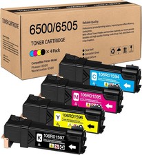 6500 6505 Toner 3 colori per Xerox Phaser 6500, WorkCentre 6505 (BK/C/M) 🖨️