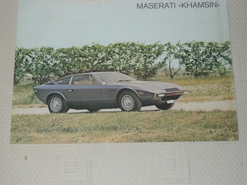Maserati khamsin depliant di - maserati,
