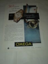 OMEGA SEAMASTER CALENDAR - OROLOGI -VECCHIA PUBBLICITA' CARTACEA DEGLI ANNI '50