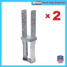 (2) CBSQ44-SDS2 Base a colonna zincata per legname nominale 4x4 con viti