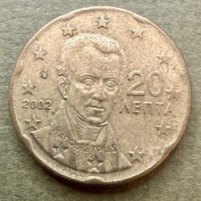 2002 grecia centesimi euro - grecia, 20