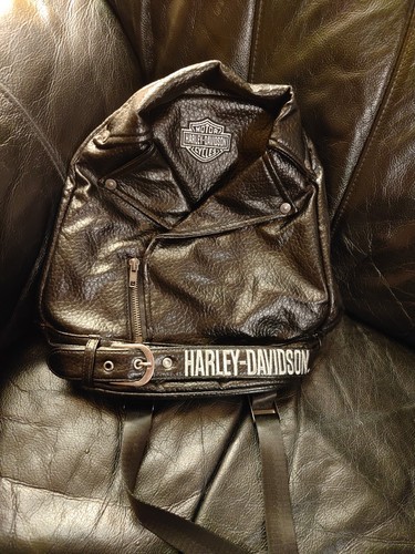 Zaino giacca pelle harley - zaino,