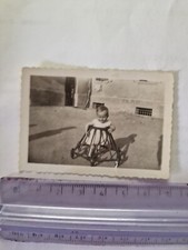 Foto Antica Old Photo Ritratto Bimbo Girello Foto Gambini Bologna RV632 ^