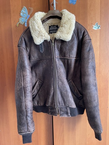 Montone aviatore shearling