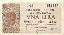 Banconote italiane lira del - italiane,