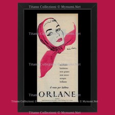 Anni '50  * Pubblicità Originale "Orlane Rossetto il Rosso per le Labbra" Cornic