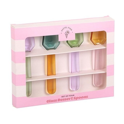 Set cucchiaini dessert in - 4, da