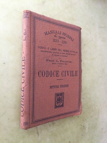 Manuali hoepli codici - manuali, e