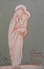 Aldo CARPI (Milano 1886-1973) Laus Mariae nascentis in Braida semper dipinto