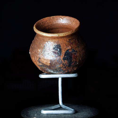 Vaso ceramica argilla egizia