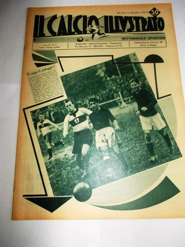 Calcio illustrato 1932 - calcio,
