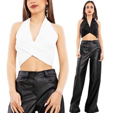 Crop top donna scollato