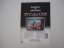advertising Pubblicità 1977 TELEVISORE CGE