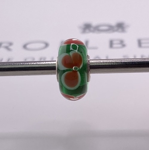 Trollbeads fiori rossi perlina - trollbeads,