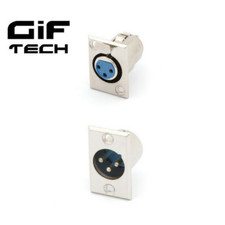 PRESA O SPINA CHASSIS CONNETTORE XLR CANNON 3 POLI MIXER CASSE PANNELLO AMPLI