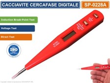 CACCIAVITE CERCAFASE AD INDUZIONE DIGITALE CON DISPLAY RILEVA TENSIONI AC / DC