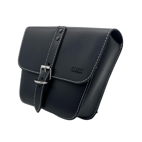 Borsa fianchetto pelle nera - in,