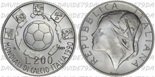 00500] ITALIA - 200 LIRE ARGENTO 1989 - CAMPIONATO MONDIALE DI CALCIO '90 - FDC
