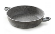 PENTOLE Tegame alto cm.24 antiaderente in pietra 2 maniglie  CUORE DI PIETRA