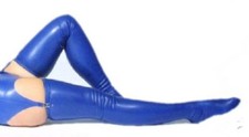 Latex 100% Unisex Blu Calze