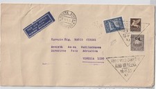 STORIA POSTALE PRIMO VOLO RODI VENEZIA 18.5.33