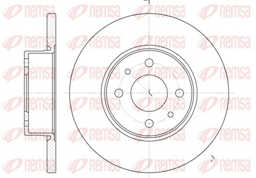 Dischi freno remsa 6182 00 - 2,