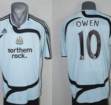 Maglia Newcastle United Owen 2007/2008 trasferta calcio vintage maglia uomo taglia L