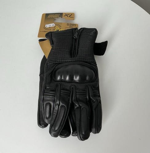 Guanti uomo moto pelle vintage - pelle,