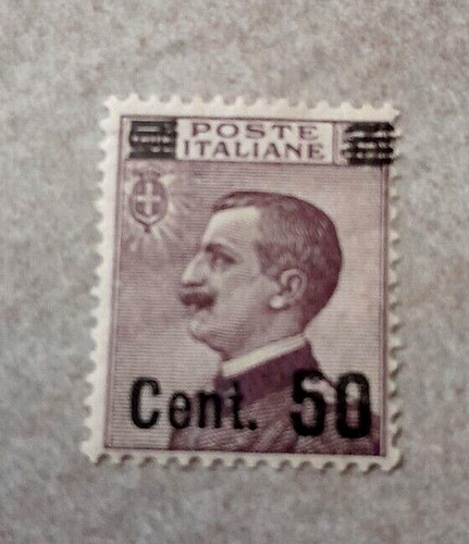 1923 sovrastampato cent su - 50,