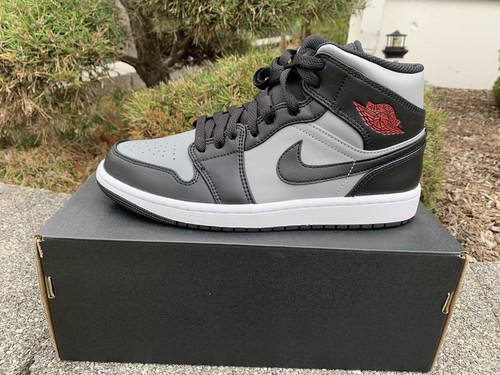 Air jordan mid shadow - air, red