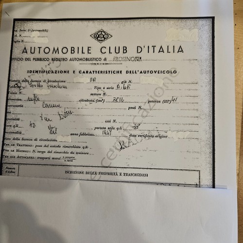 Targa camion epoca isotta - targa,