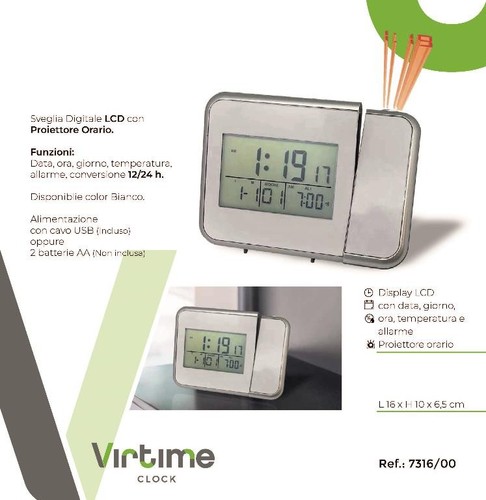 Orologio sveglia digitale con - sveglia,