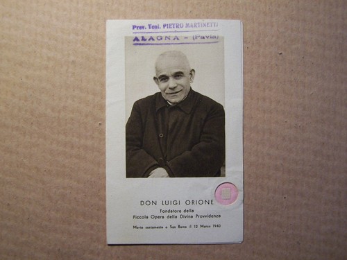Don luigi orione santino - don,