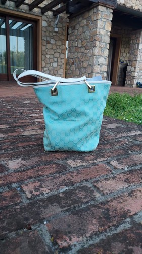 Borsa secchiello turchese - borsa,