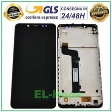DISPLAY + FRAME LCD PER XIAOMI REDMI NOTE 5 M1803E7SG TOUCH SCREEN VETRO NERO