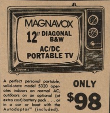 Vintage Magnavox Portable TV