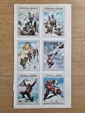 Lotto 6 figurine Copertine della Domenica del Corriere Serie Alpinismo