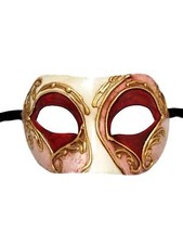 Maschera Colombina Oro Bianco
