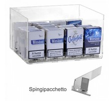 E-434 PBS-B Espositore in plexiglass trasparente da banco porta sigarette da 20