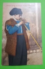 Cartolina - Costumi Sardi - S. Antioco - Suonatore di Launeddas - 1929