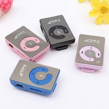 LETTORE MP3 MUSICA TASCABILE SUPPORTA SD SPORT CLIP COLORI BLU BIANCO ROSA