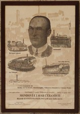 Mondovì E I Suoi Ceramisti Besio  Ginori La Vittoria-  Locandina Firma Cofferati