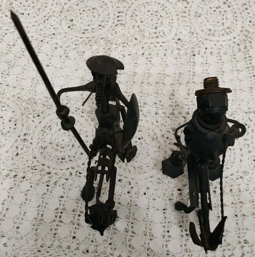 Coppia sculture don chisciotte - don,
