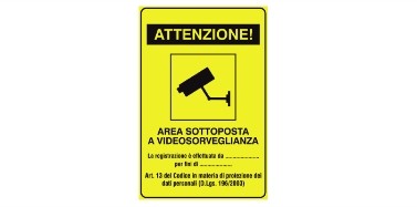 Cartello adesivo area - cartello,