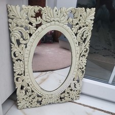 Specchio vintage panna