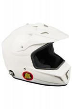 Casco FIA Cross con Hans Clips Beltenick 8859-2015 casco kart cross bianco