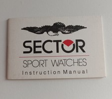 SECTOR Libretto Uso Orologio Sector Sport Watches ITA EN FR DE ES