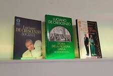 Lotto di 3 libri di Luciano De Crescenzo (titoli in foto) (#tracked)