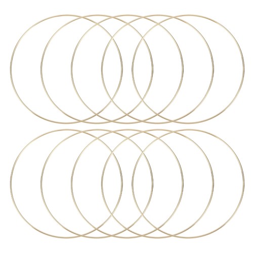 Aros macramé metal - metal, dorado