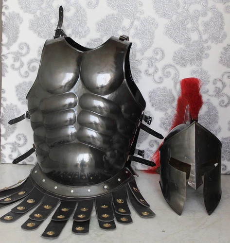 Elmetto armatura spartana con - elmetto,